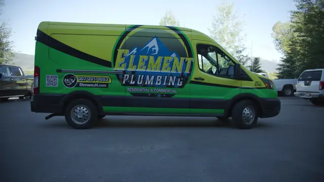 Element Plumbing residential and commercial service van