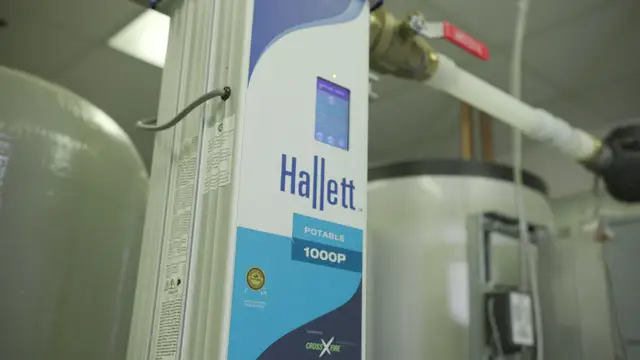 Potable water treatment system with chemical feed and controls